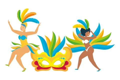 Dancer brazil carnival Illustration