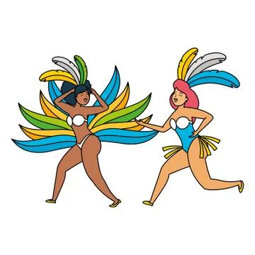 Dancer brazil carnival Stock-Illustration