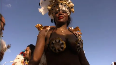 Dancer for the Brazilian carnival Stock Footage 53244199