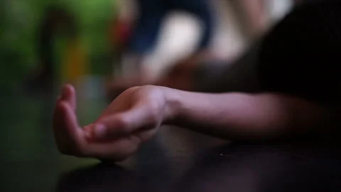 Dancer close-up somatic hand low view Stock Footage 150172361