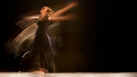 Dancer in the dark, cinemagraph, 4K Stock Footage 100332369