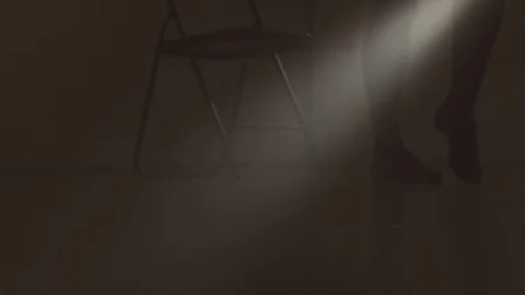 Dancer feet close up shot, dancing inside. Stock Footage 116687954