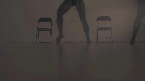 Dancer feet close up shot, dancing inside. Stock Footage 116688091