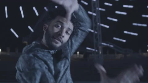 Dancer Going Ham At Night Stock Footage 217582558