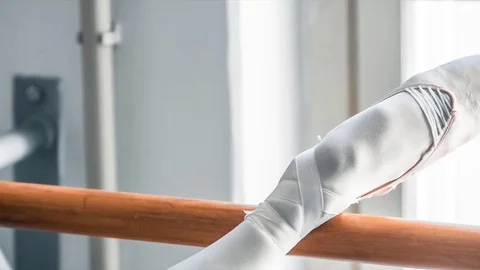 Dancer Having Rehearsal In Studio Stock Footage