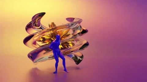 Dancer Human Music Visualizer Stock Footage 230659824