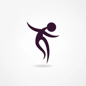 Dancer icon Stock Illustration