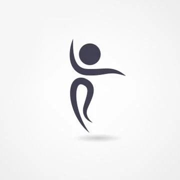 Dancer icon Stock Illustration