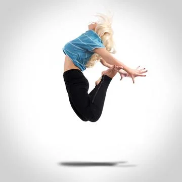 Dancer jumping Foto stock