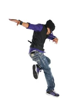Dancer jumping Stock Photos