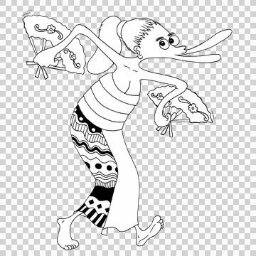 Dancer Lady Stock Illustration