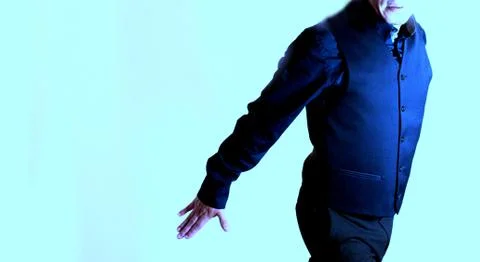 Dancer with latin dance figures Stock Photos
