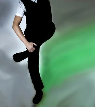 Dancer with latin dance figures Stock Photos