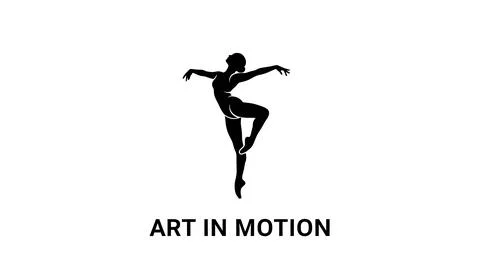 A dancer in motion Stock Illustration