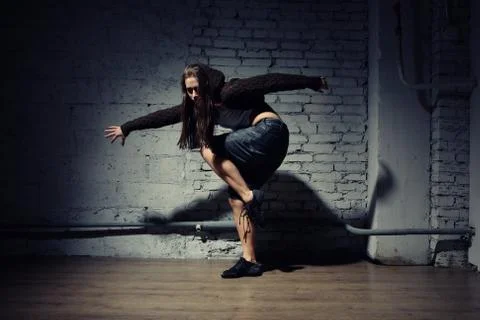 The dancer in motion Fotos Stock