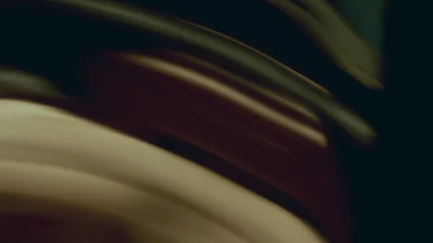 Dancer Movements Warping in Distorting Mirror, Creating Surreal Visual Stock Footage 289984266