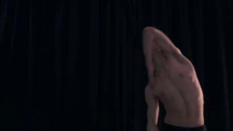 Dancer moves quickly Stock-Footage 77381223