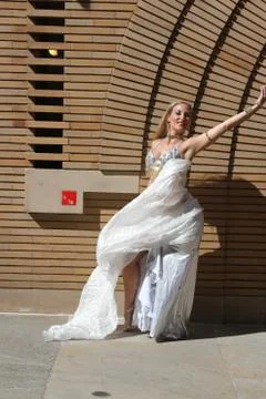 Dancer outdoors Stock Photos