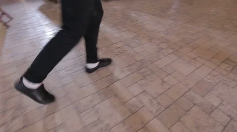 The dancer parodies Michael Jackson Video stock 46178336