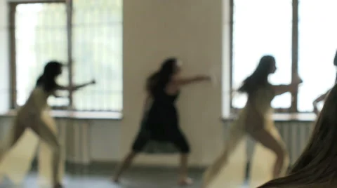Dancer performing and practicing a contemporary, modern form of dance. Stock Footage 63408720