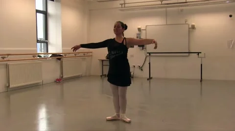 Dancer Performing And Practicing Stock Footage 55339953
