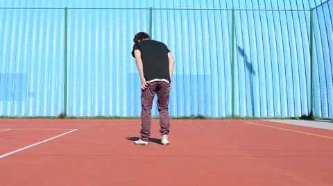 Dancer on the playground Stock-Footage 41947272