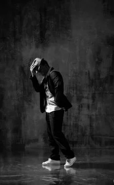 Dancer posing in studio in classic costume style Stock-Fotos