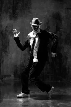 Dancer posing in studio in classic costume style Stock Photos