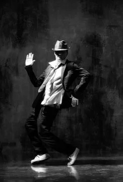 Dancer posing in studio in classic costume style Foto stock