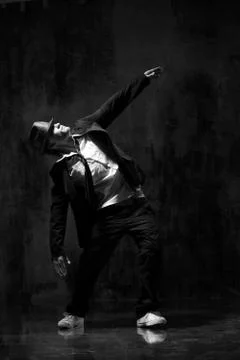Dancer posing in studio in classic costume style Stock Photos