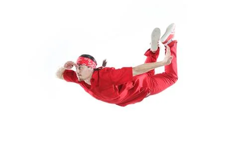 Dancer in red Stock Photos