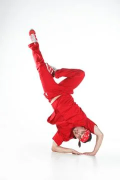Dancer in red Stock Photos