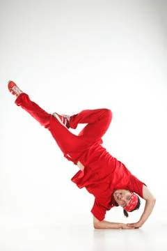 Dancer in red Stock Photos