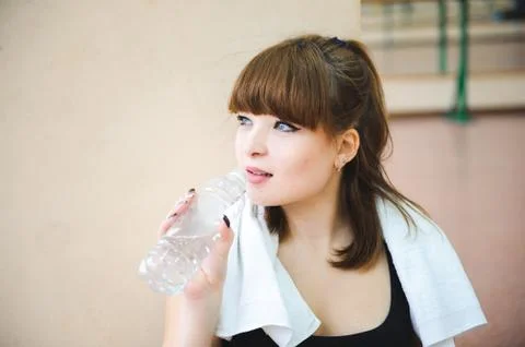Dancer rest after doing exercises in ballet class Stock Photos