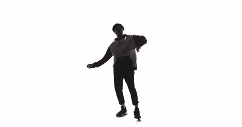 Dancer shadow hip hop performance silhouette guy Stock Footage 148121669