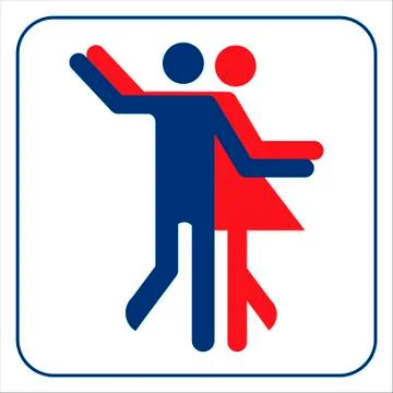 Dancer sign vector Stock Illustration