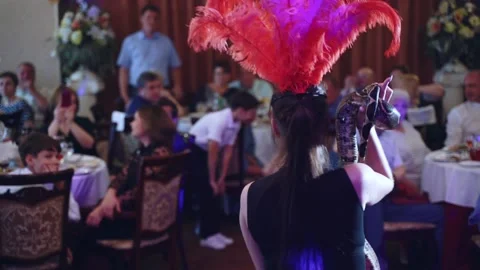 A dancer with a snake performs at the festival Stock Footage 155613151