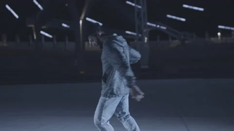 Dancer Spins to Bust Moves Stock Footage 217582921