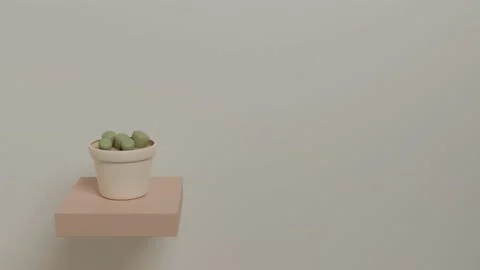 Dancer succulent cactus 3D animation 스톡 동영상 131419098