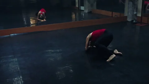 A Dancer Training in the Dance Hall Stock-Footage 258212517