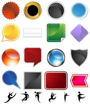 Dancer variety set Stock Illustration