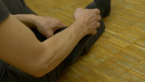 Dancer warming up feet Video stock 94865053