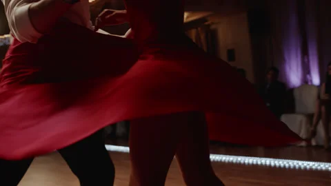 Dancers Couple Dancing Expressive Dance on Stage Stock Footage 158565664