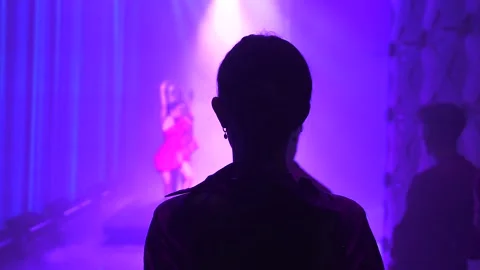 Dancers Enter the Stage from Behind the Scenes Antalya, Turkey 10.10.2024 Stock Footage 291917997