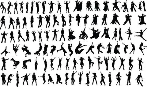 Dancers Stock Illustration