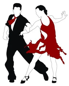 Dancers Stock Illustration