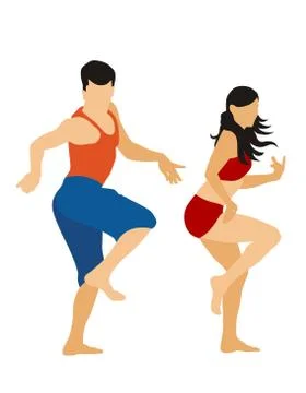 Dancers Stock Illustration