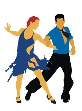 Dancers Stock Illustration