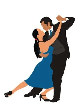 Dancers Stock Illustration