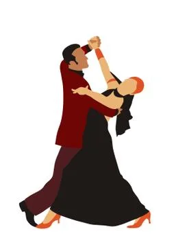 Dancers Stock Illustration